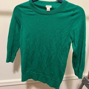 Green Jcrew sweater